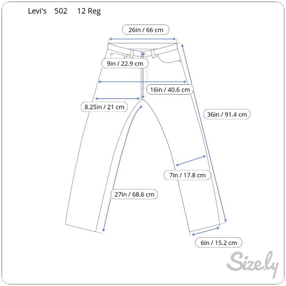 Levis 502 Boys Blue Denim Jeans 12 Reg Adjustable Waist NWT $42 - Picture 2 of 5